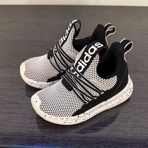 Adidas Lite Racer Adapt 7.0 Sneaker Toddler Size 8.5 Kids Shoes Black White